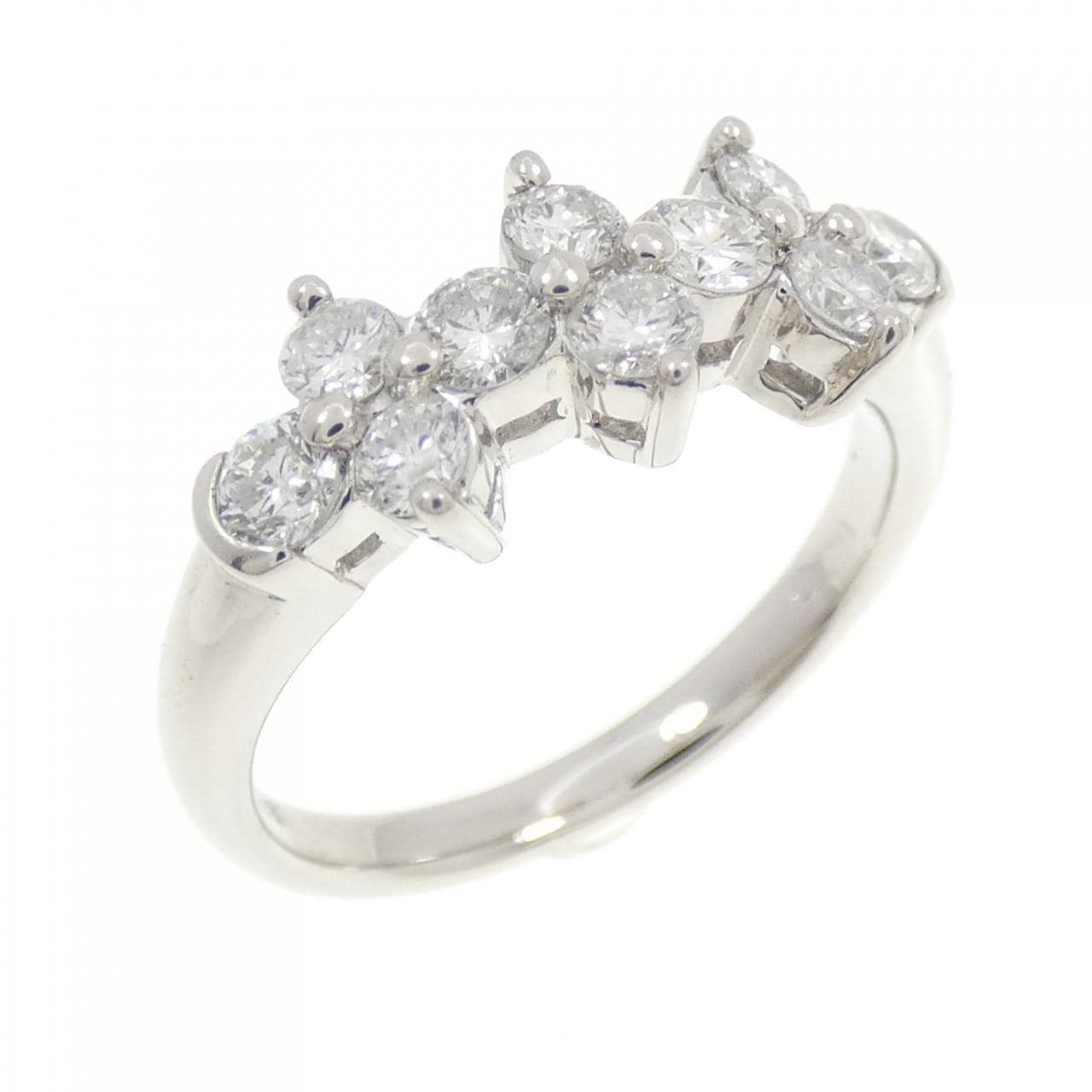 PT900钻石戒指 0.75克拉