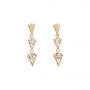 K18YG ダイヤモンド ピアス 0.14CT