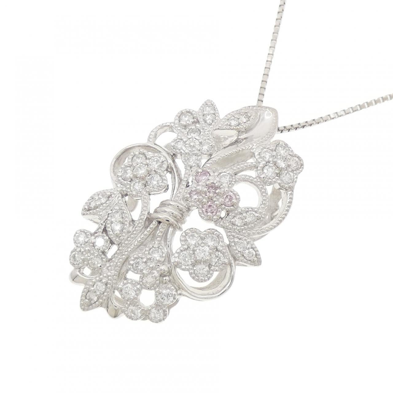 PT900/PT850 ダイヤモンド ネックレス 0.65CT