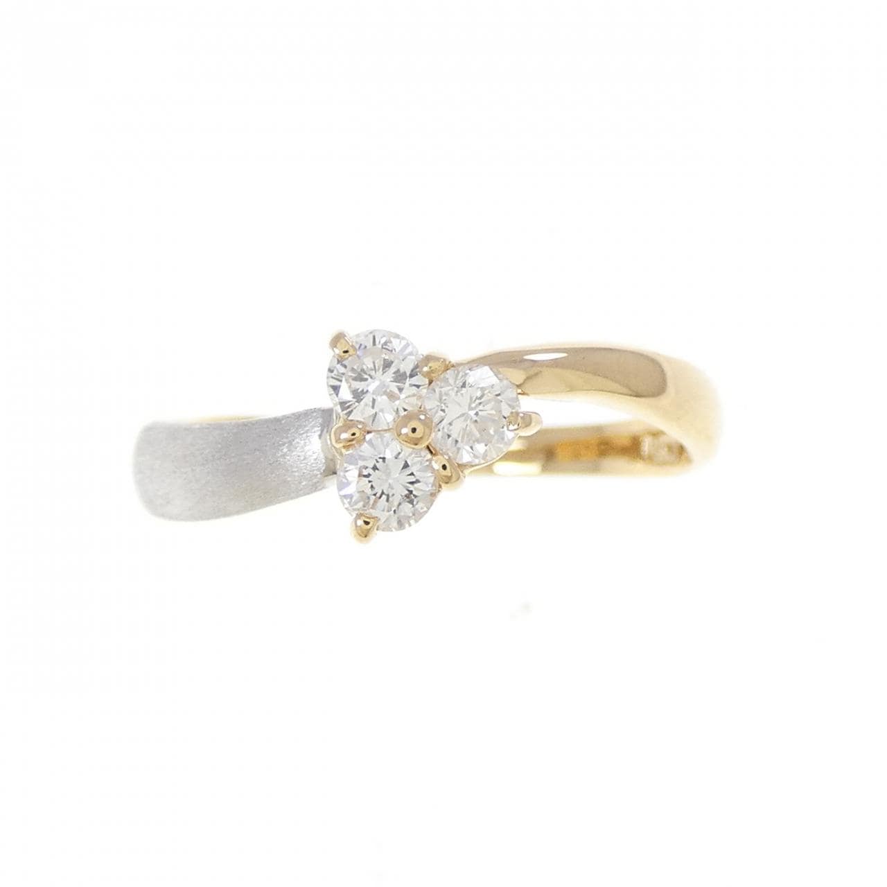 K18YG/PT900 ダイヤモンド リング 0.25CT