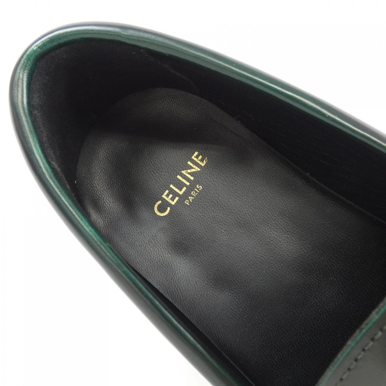 セリーヌ CELINE トリオンフチェーン付CELINEマーガレットローファー 344893602C シューズ