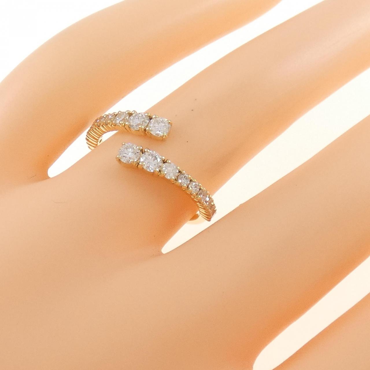 【新品】K18YG ダイヤモンド リング 0.63CT