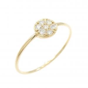 【リメイク】K18YG ダイヤモンド リング 0.10CT