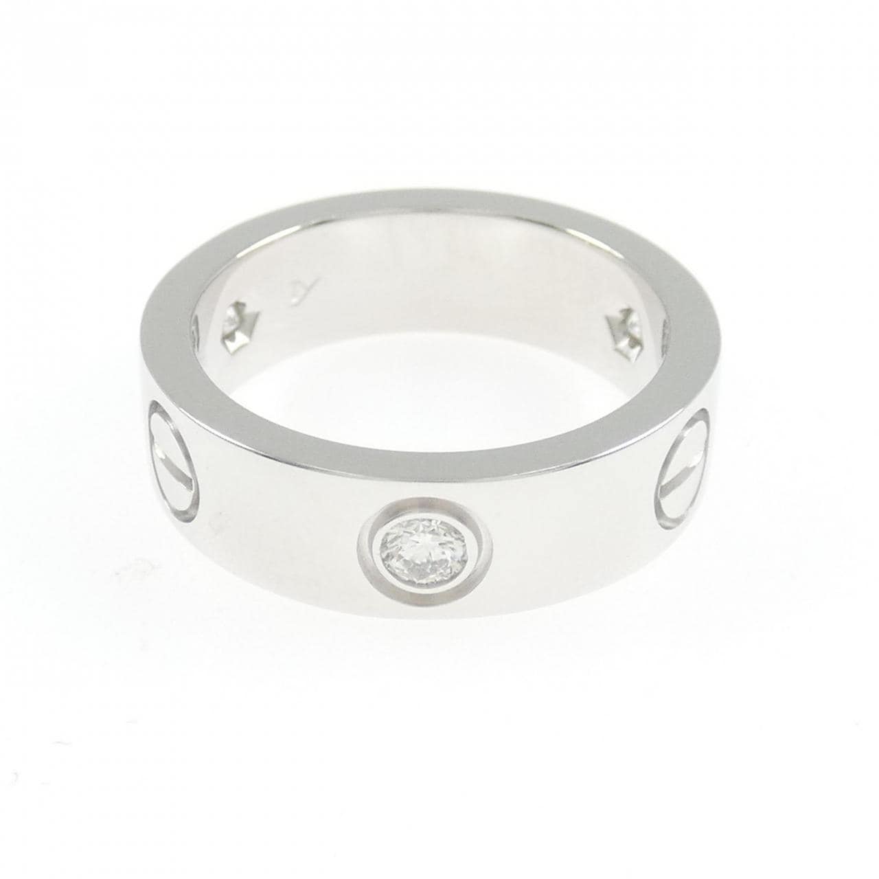 カルティエ ラブ ハーフダイヤ リング