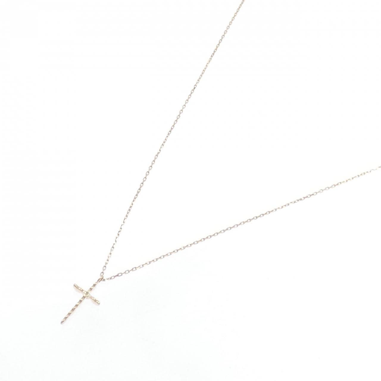 K10PG クロス ネックレス