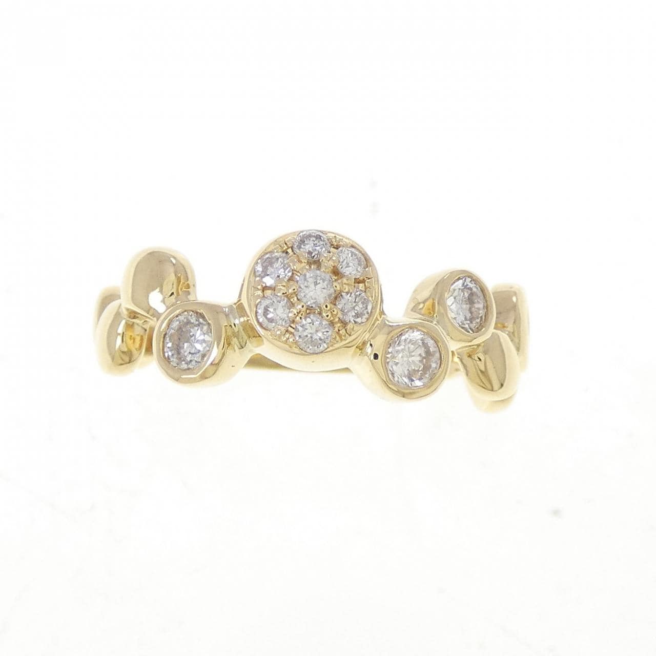 K18YG ダイヤモンド リング 0.13CT