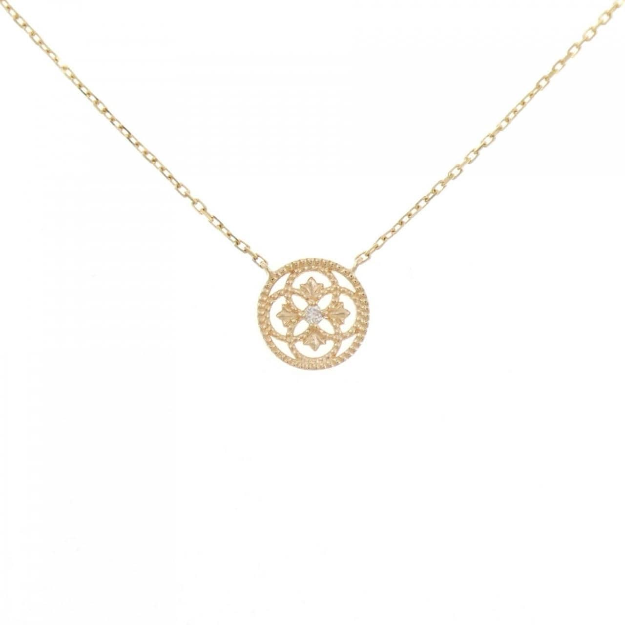 アガット ダイヤモンド ネックレス 0.01CT
