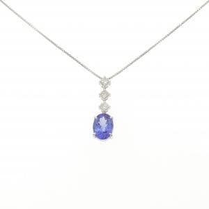 PT900/PT850 タンザナイト ネックレス 1.47CT