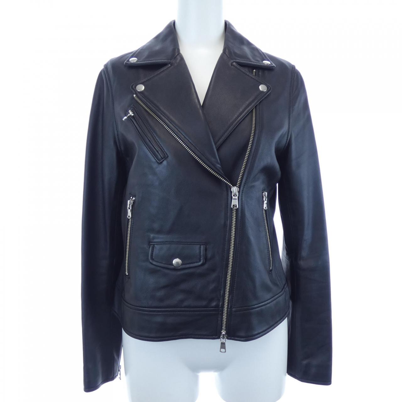 グリーンレーベルリラクシング green label relaxing レザーライダースジャケット