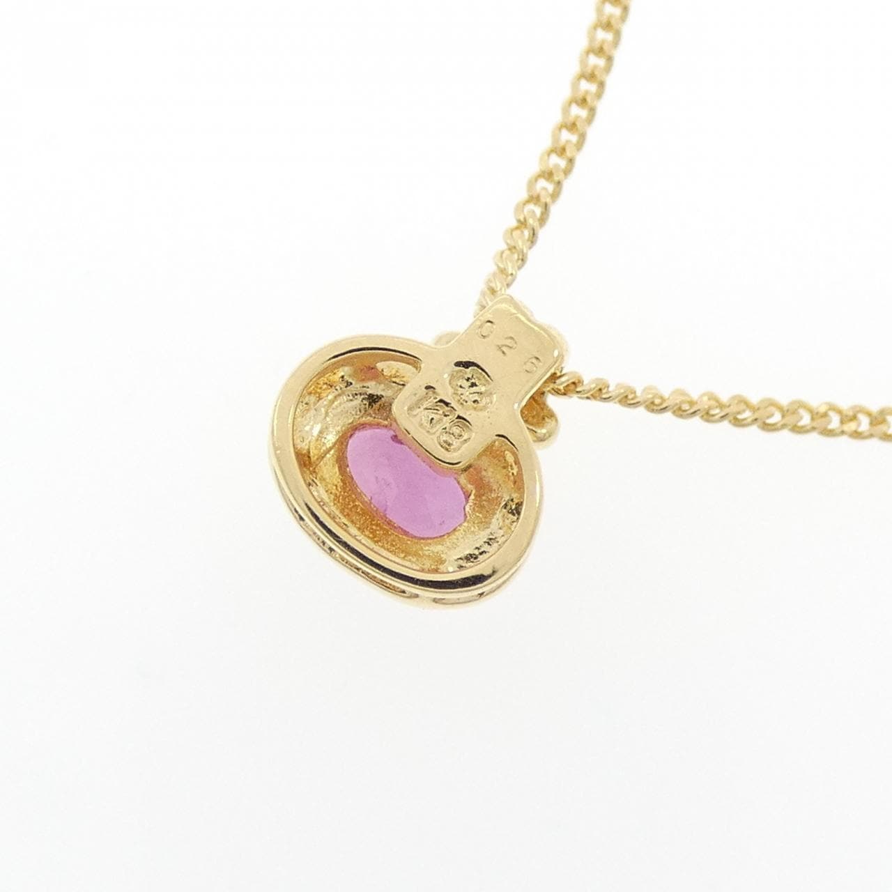 K18YG ルビー ネックレス 0.26CT