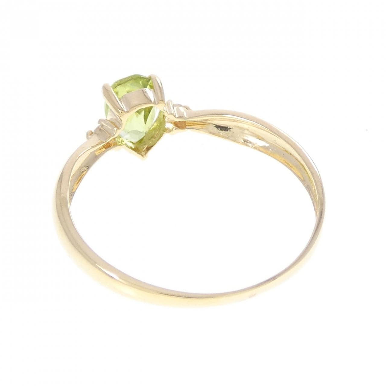 K18YG ペリドット リング
