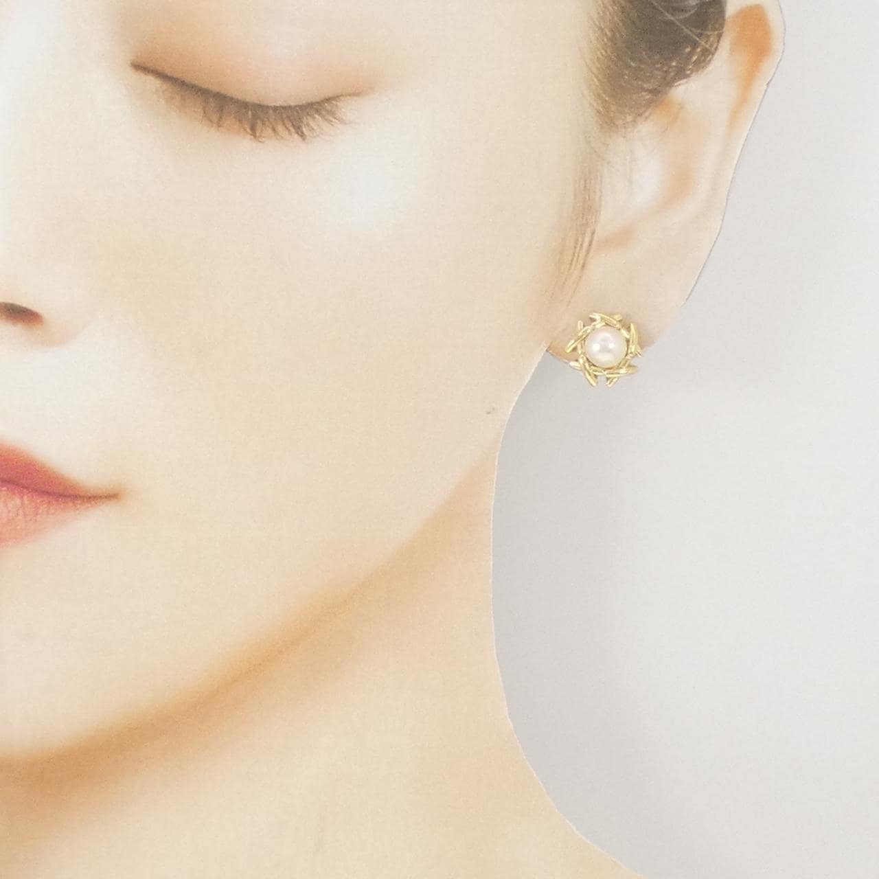 ティファニー アコヤパール ピアス 6.5mm