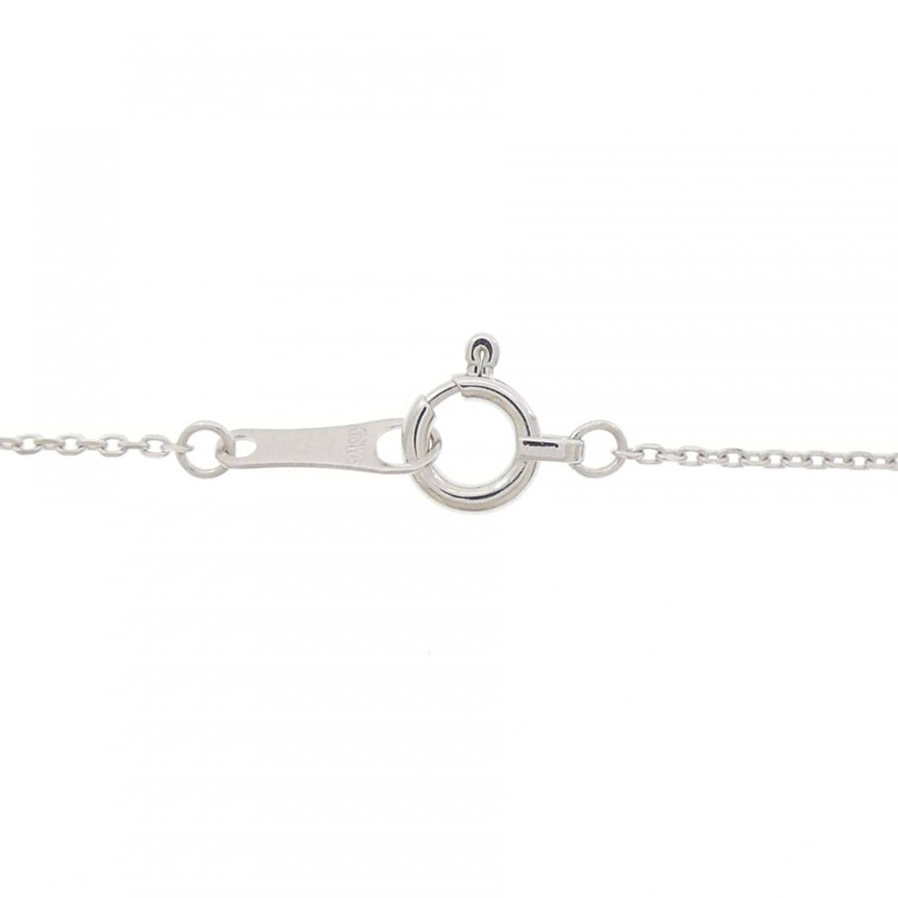 K18WG クロス ダイヤモンド ネックレス 0.14CT