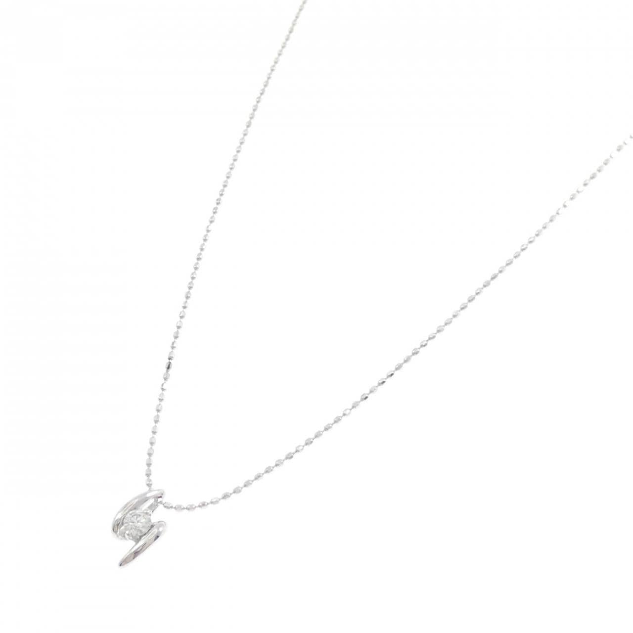K14WG ダイヤモンド ネックレス 0.07CT