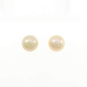 K18YG 白蝶パール ピアス 9.7mm