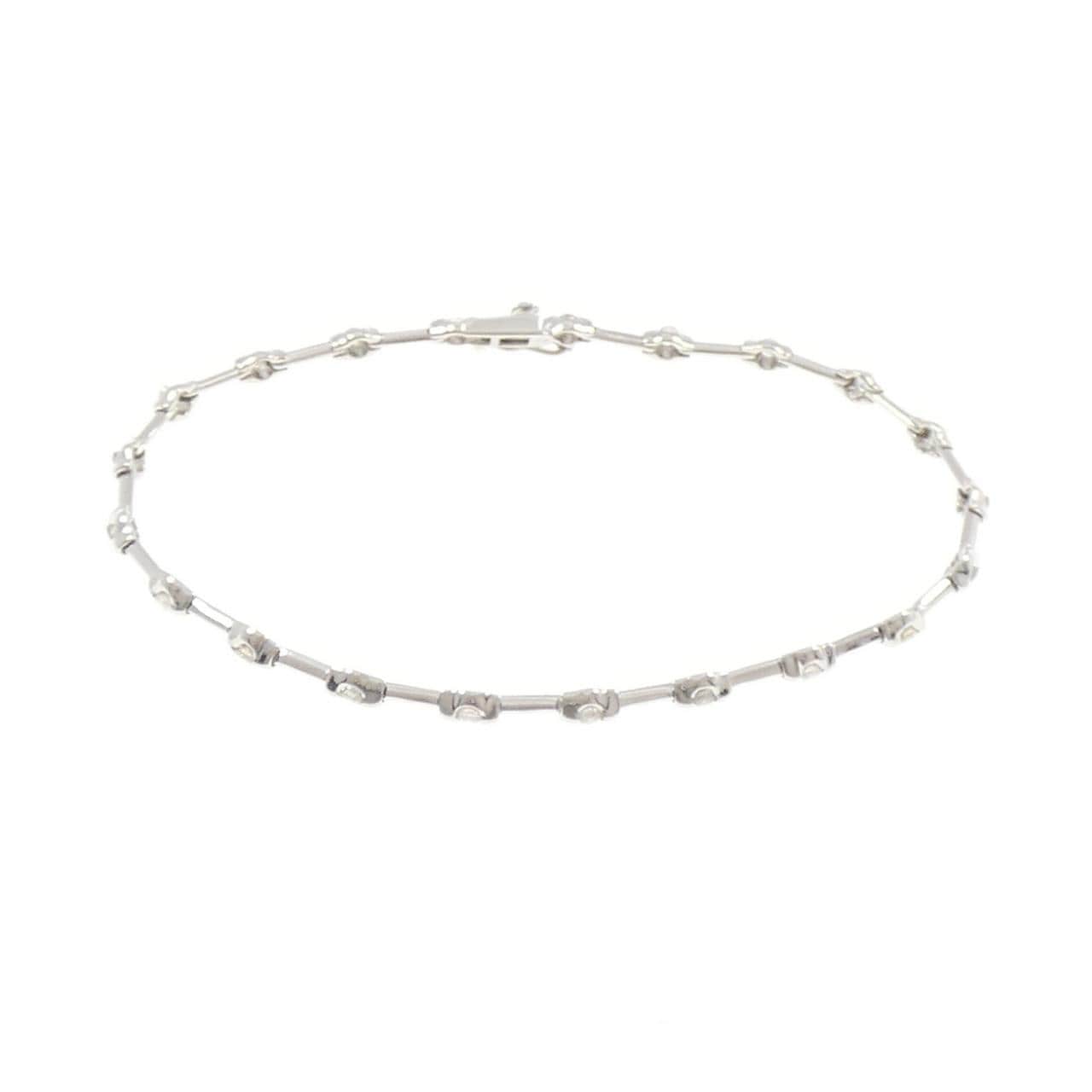 K18WG ダイヤモンド ブレスレット 0.50CT