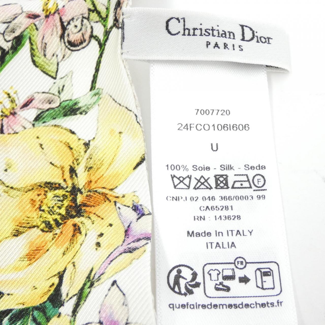 クリスチャンディオール D-FLORAL 24FCO106I606 スカーフ