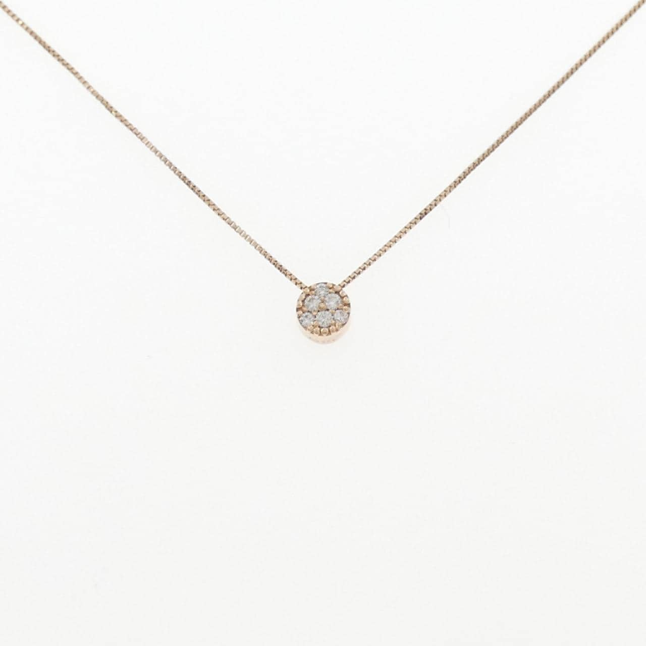 K10PG ダイヤモンド ネックレス 0.05CT