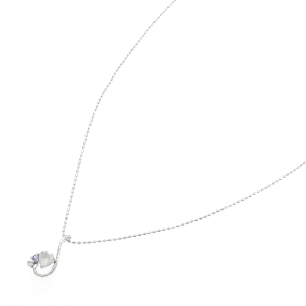 K10WG カラーストーン ネックレス