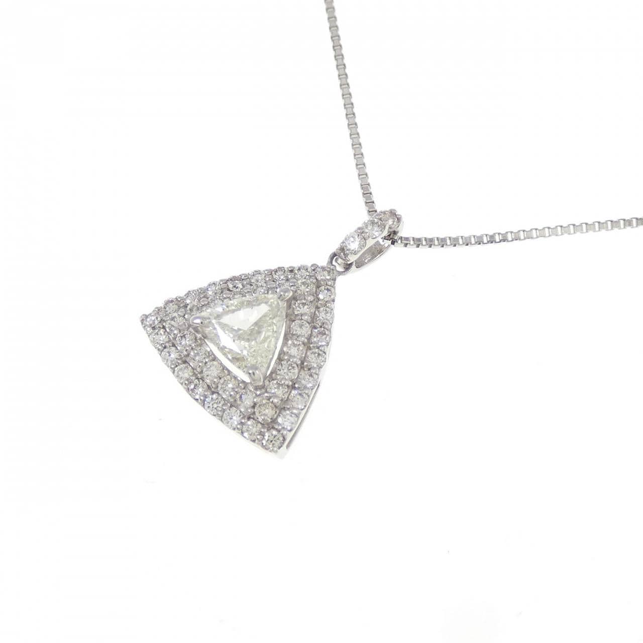 【新品】PT900/PT850 ダイヤモンド ネックレス 0.35CT