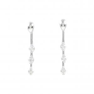 K18WG ダイヤモンド ピアス 0.50CT