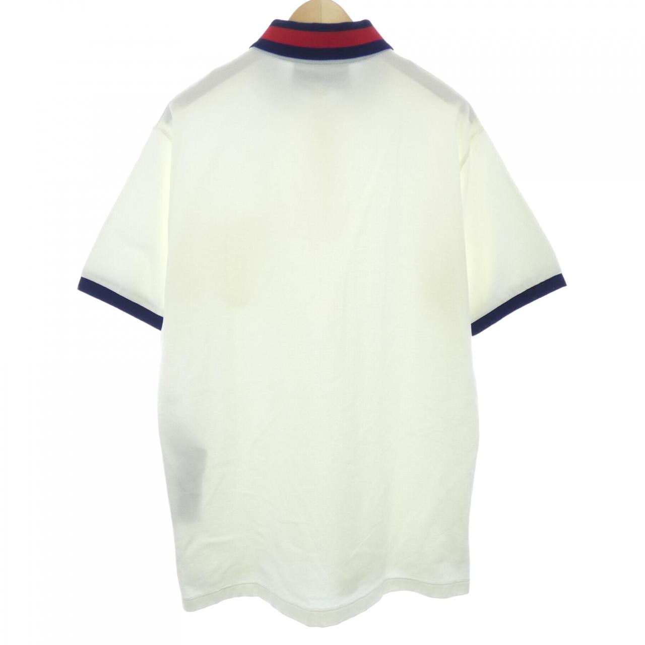 GUCCI網眼條紋領口棉凸紋Polo衫701735 XJELJ Polo衫