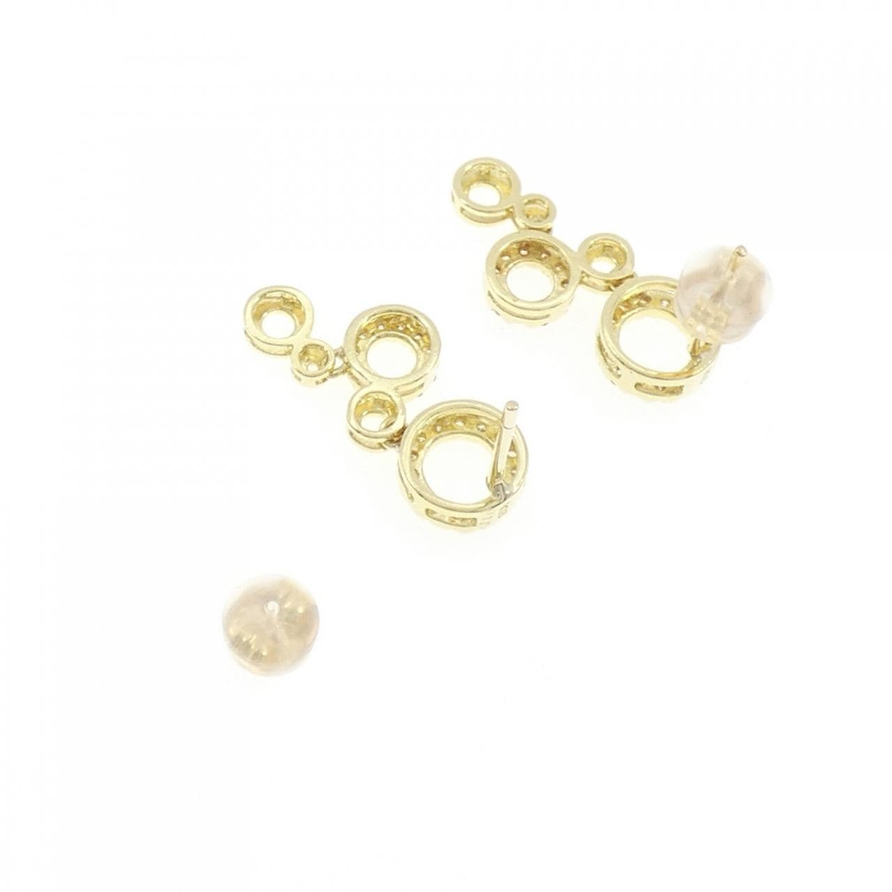 K18YG ダイヤモンド ピアス 0.35CT