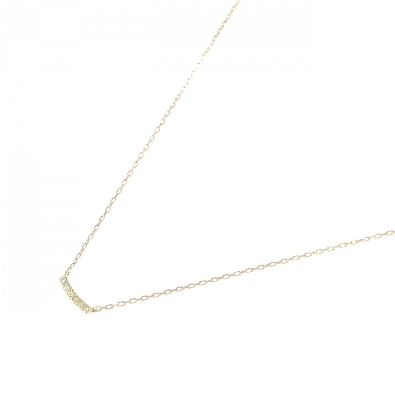 K18YG ダイヤモンド ネックレス 0.02CT
