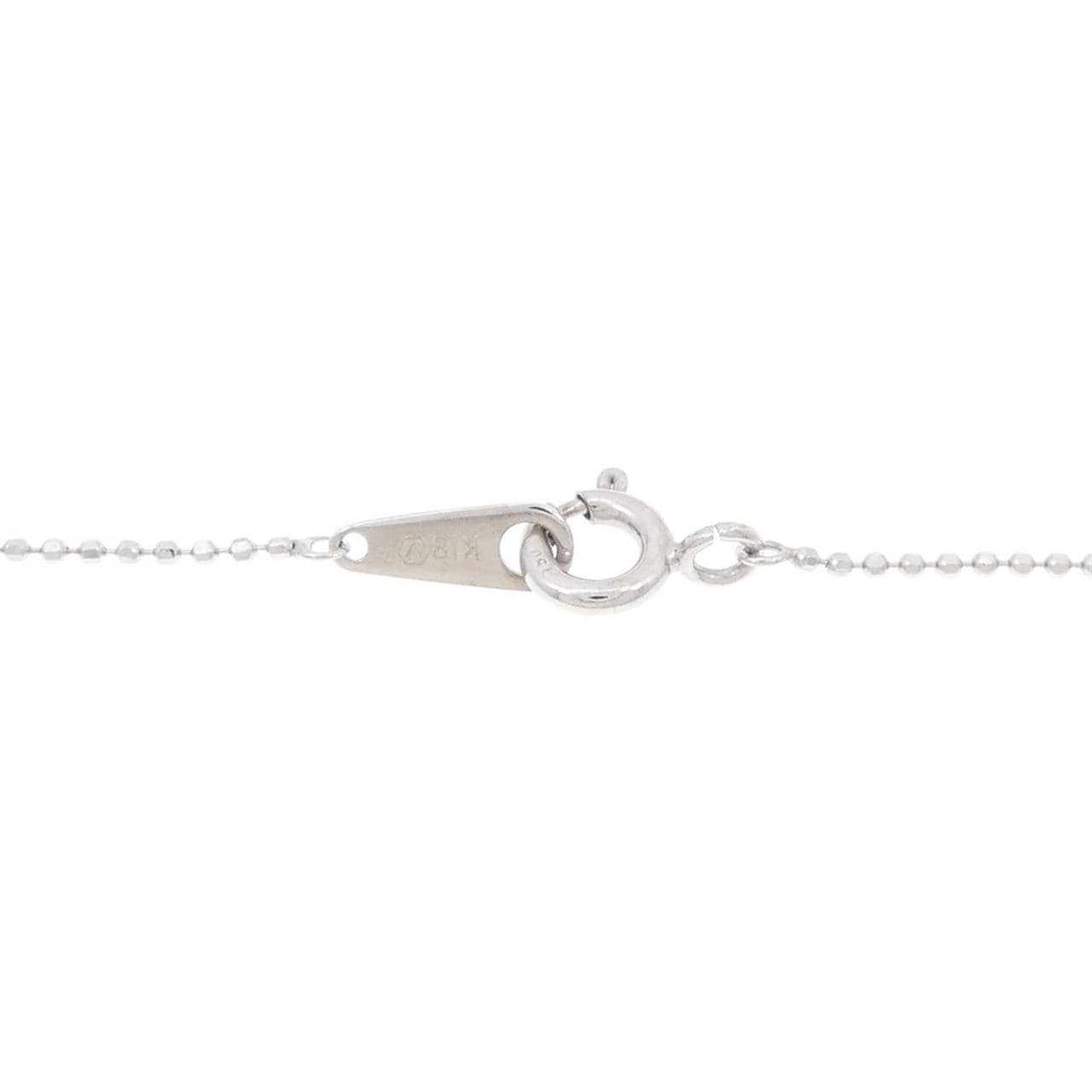 K18WG ダイヤモンド ネックレス 0.11CT