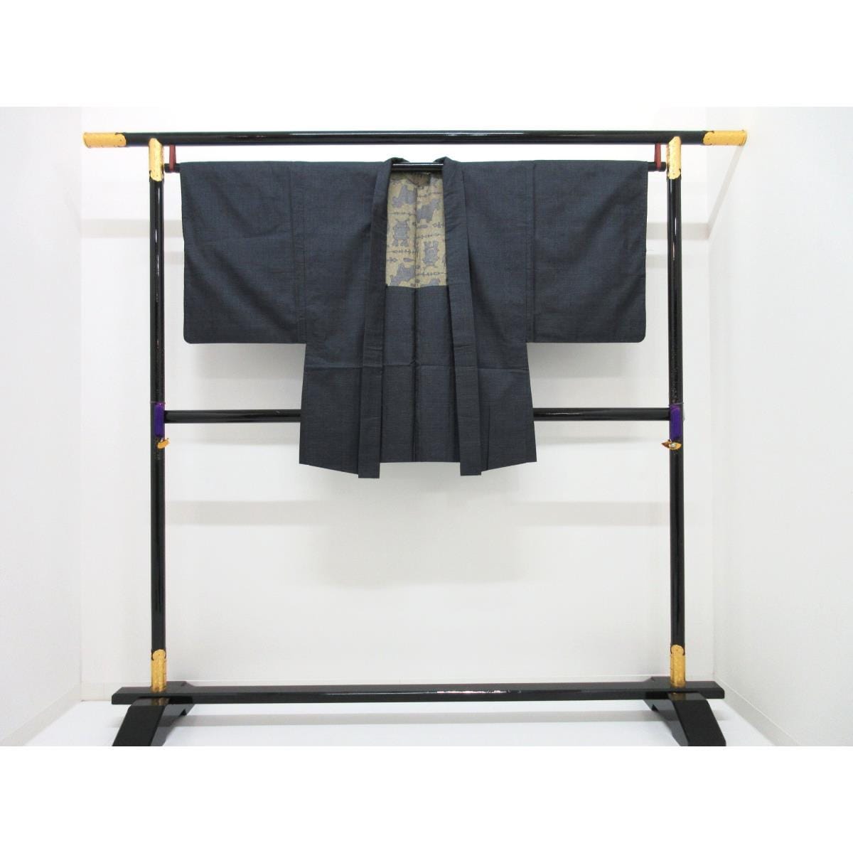 Men&#39;s Ooshima Tsumugi 100-yam kimono, haori, and undergarment 3-piece set