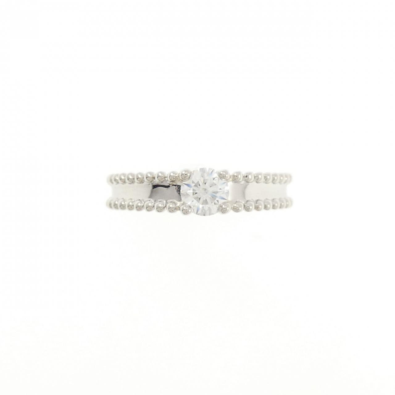 ヴァンクリーフ&アーペル エステル ソリティア リング 0.32CT D IF 3EXT