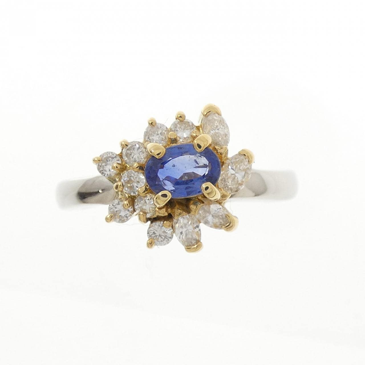 PT850/K18YG サファイヤ リング 0.41CT