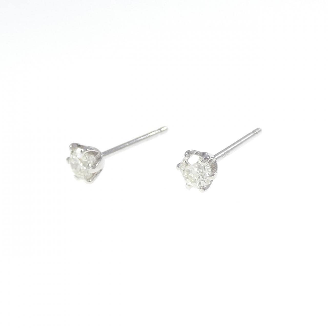 PT900钻石耳环 0.30 克拉