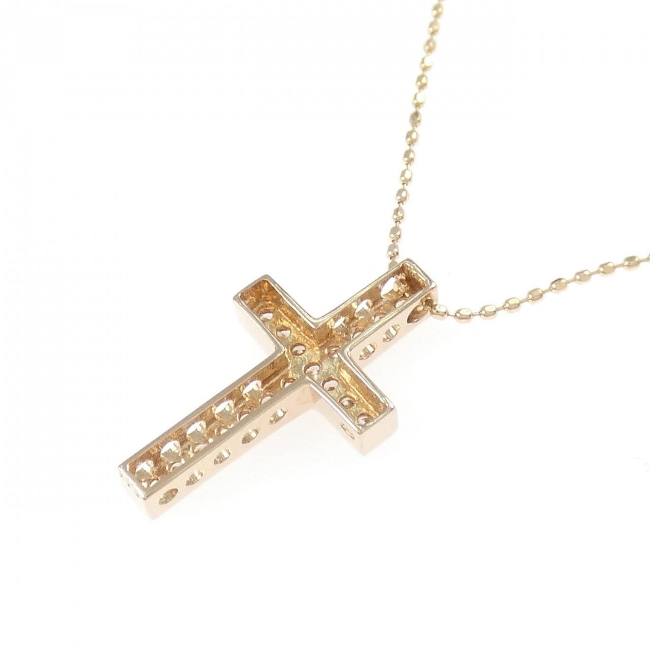 K18PG ダイヤモンド ネックレス 0.18CT