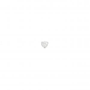 K18WG ソリティア ダイヤモンド ピアス 0.10CT 片耳