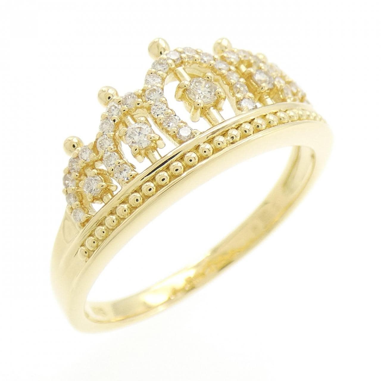 K18YG Tiara Diamond Ring 0.26CT