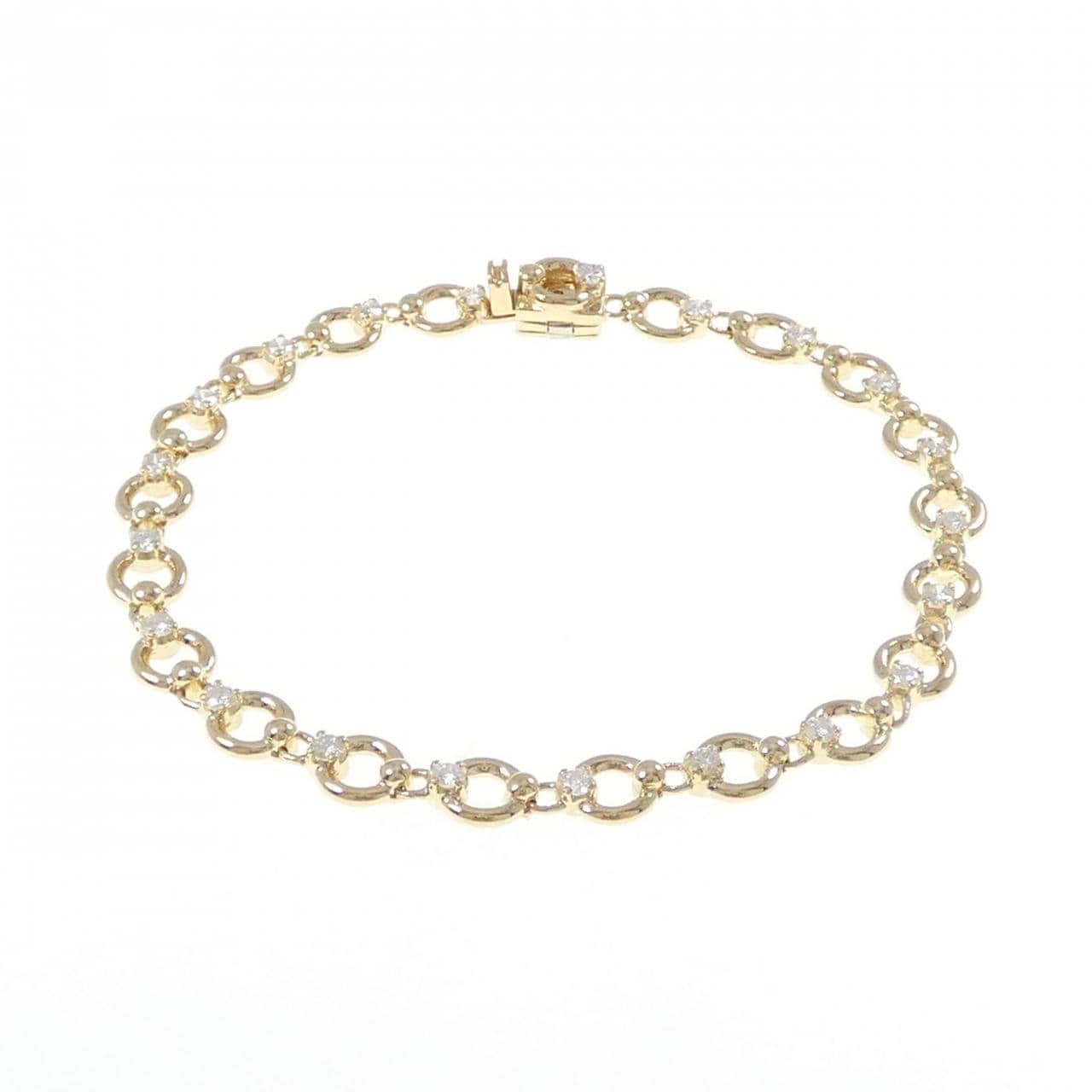 K18YG ダイヤモンド ブレスレット 1.00CT