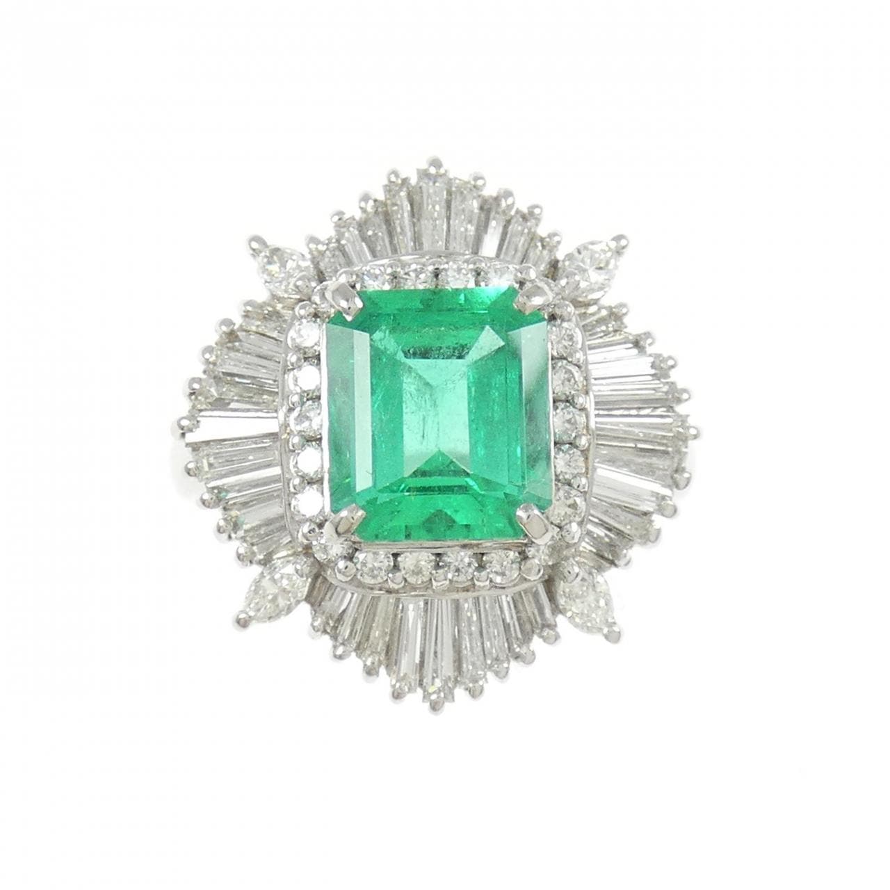 PT900 エメラルド リング 1.91CT コロンビア産