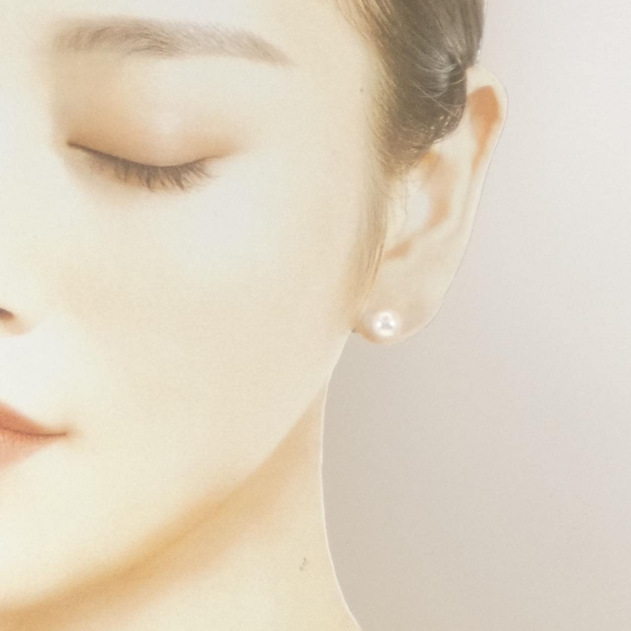 K18YG アコヤパール ピアス 7.3mm