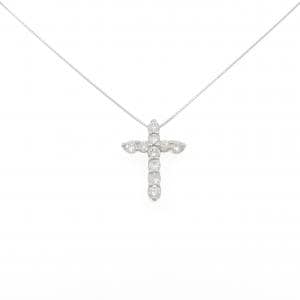 PT900/PT850 クロス ダイヤモンド ネックレス 1.50CT