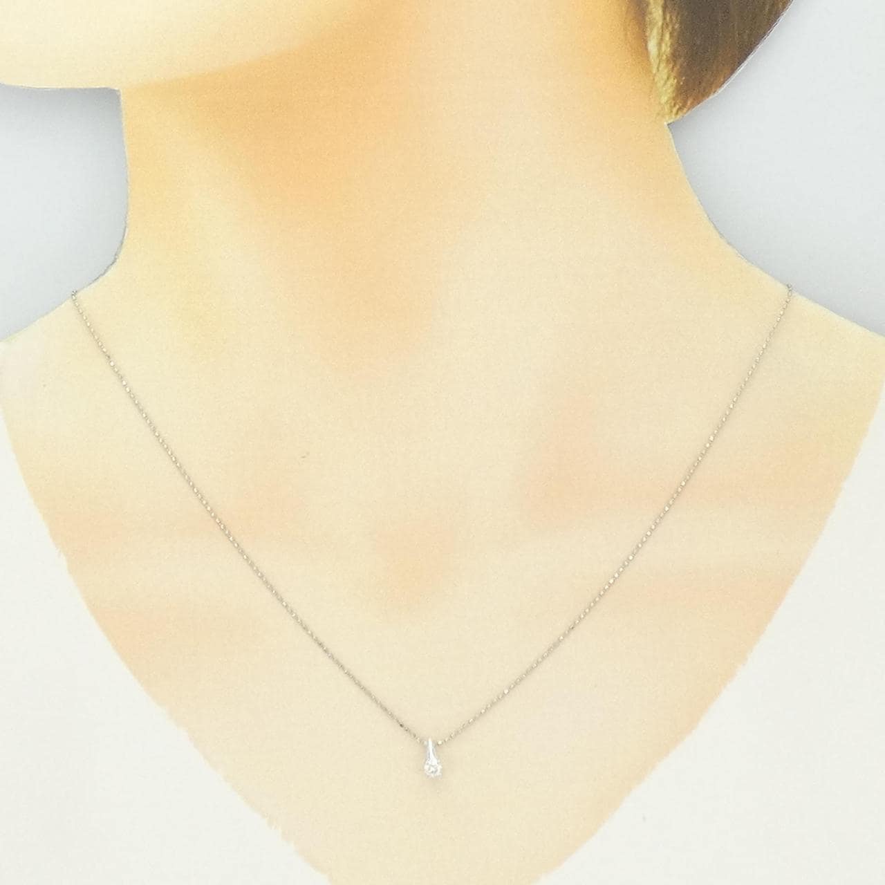 PT950/PT850鑽石項鍊 0.12 克拉