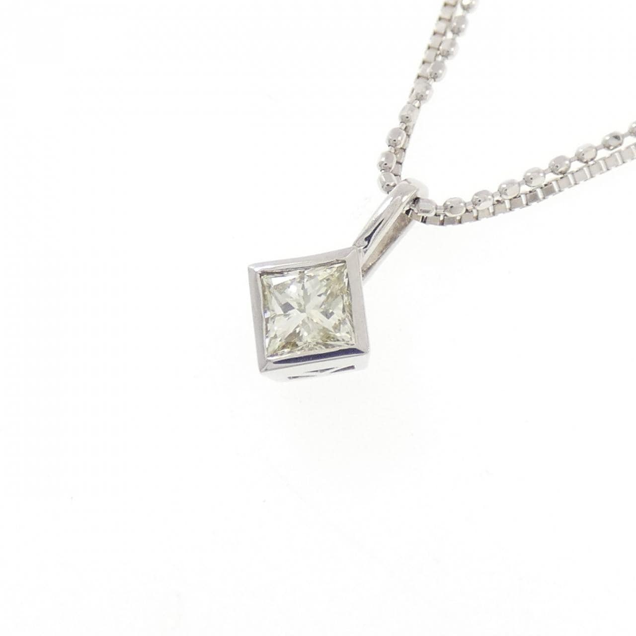 K18WG ダイヤモンド ネックレス 0.30CT
