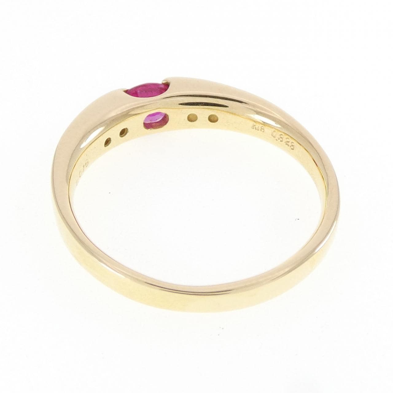 K18YG ルビー リング 0.323CT