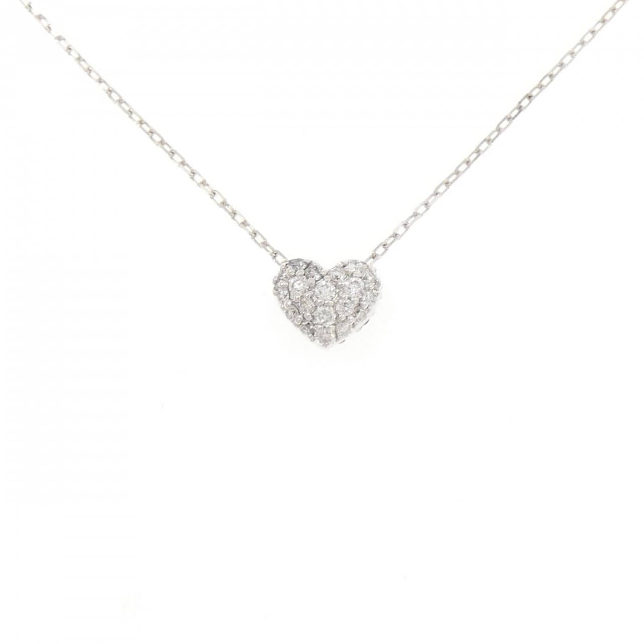 ポンテヴェキオ ハート ダイヤモンド ネックレス 0.12CT