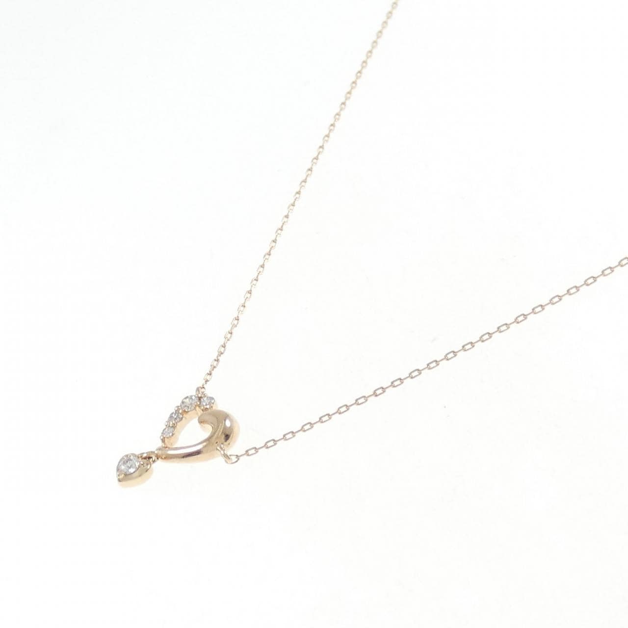 4゜C heart Diamond necklace