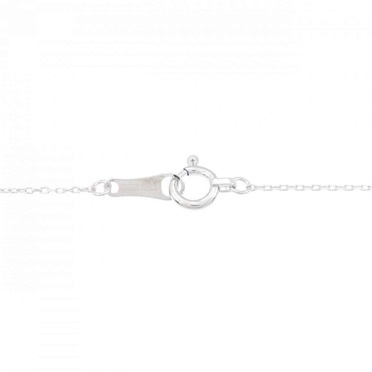 K18WG クロス ダイヤモンド ネックレス 0.04CT