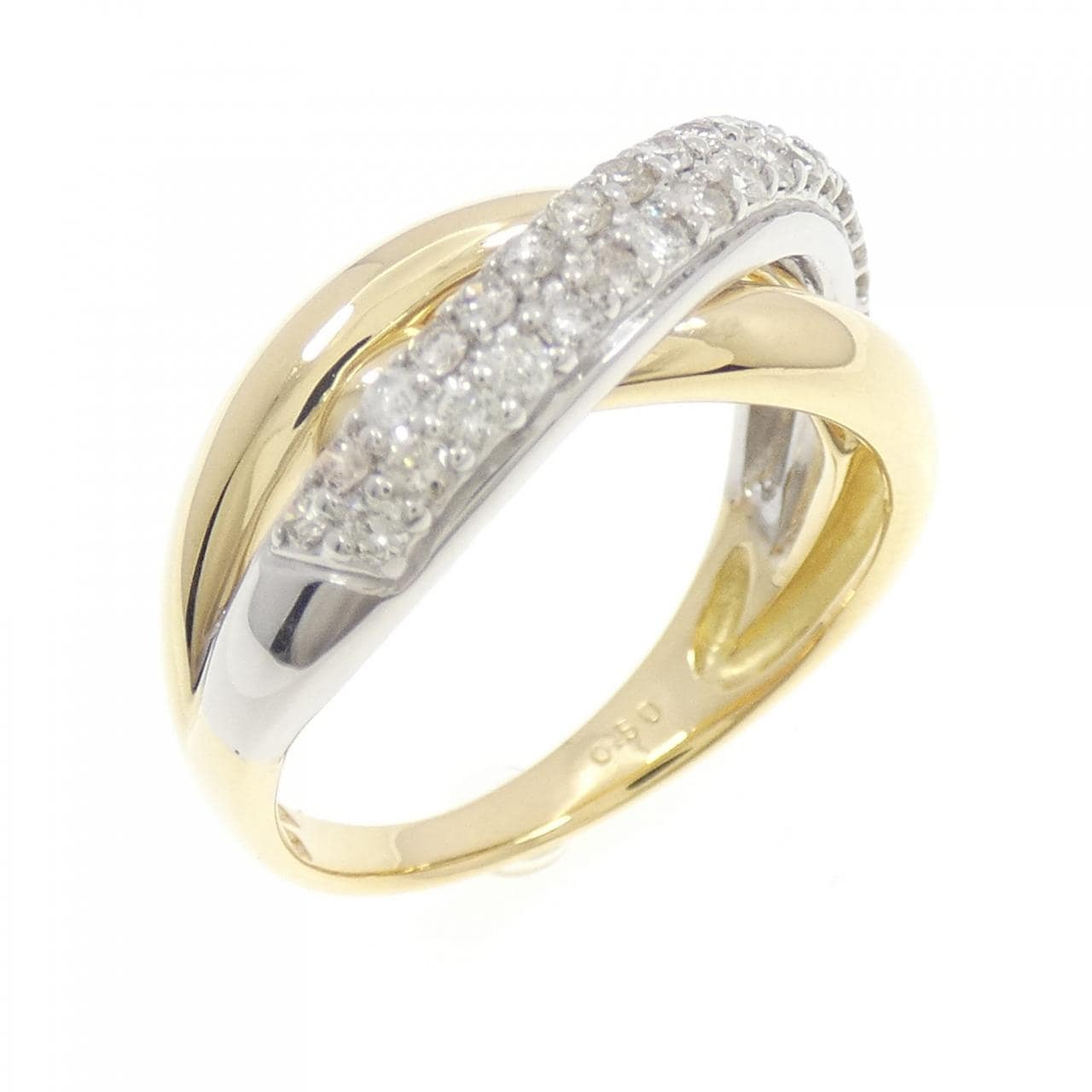 K18YG/K18WG Diamond ring 0.50CT