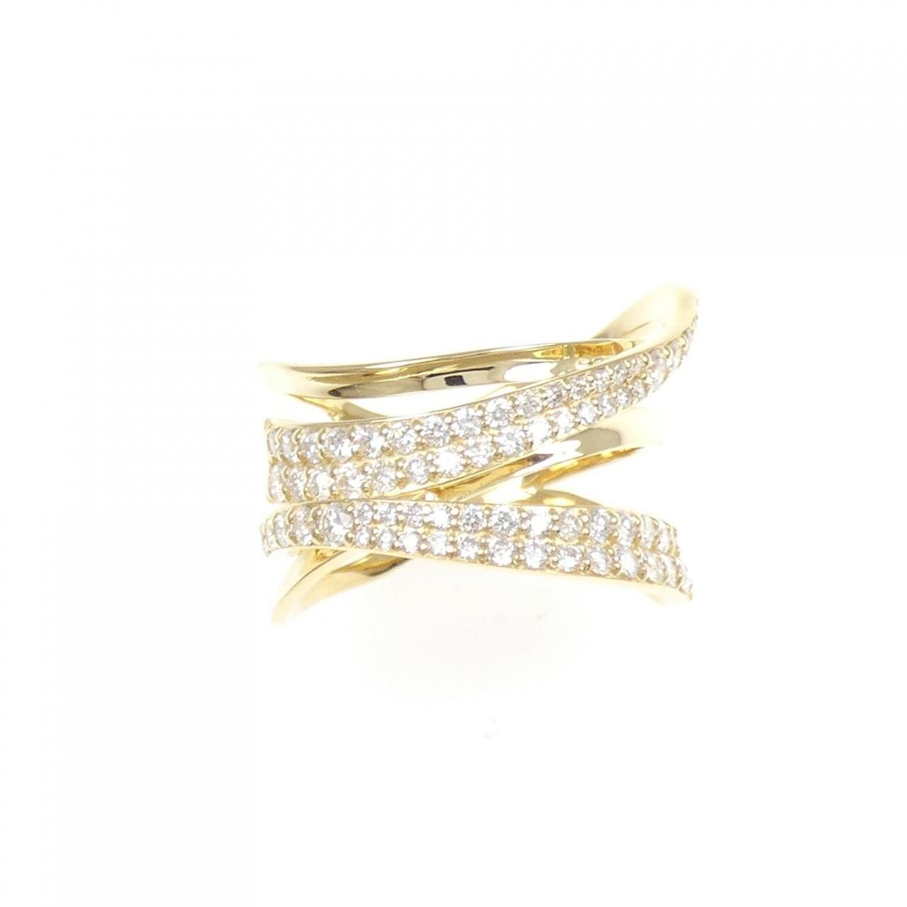 K18YG ダイヤモンド リング 0.85CT