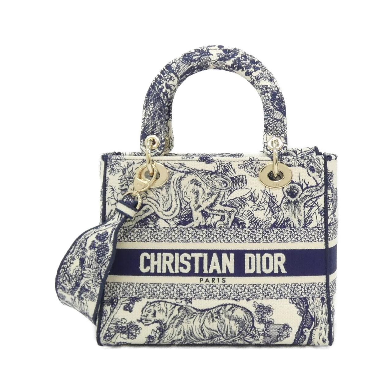 クリスチャンディオール TOILE DE JOUY レディ D-ライト ミディアム M0565OTDT バッグ