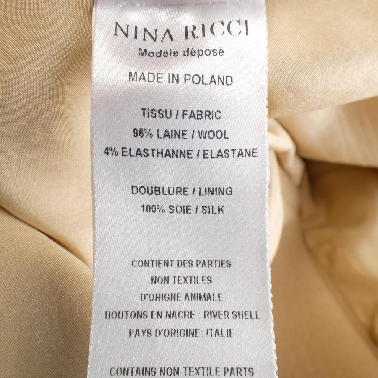 尼纳里奇NINA RICCI外套